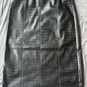 Marc New York Black Textured Pencil Skirt